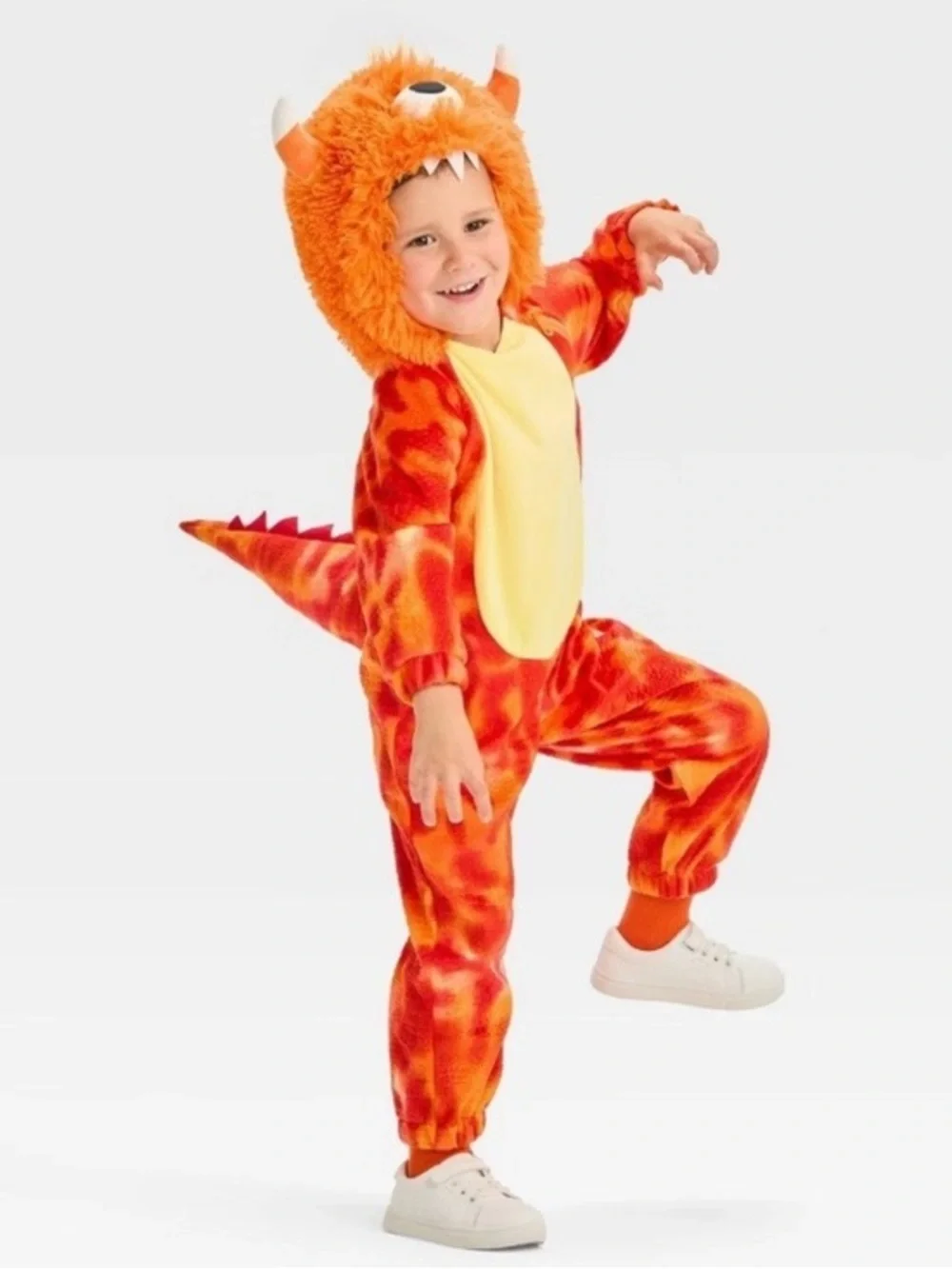 HYDE & EEK Cyclops Monster Toddler Plush Hooded Jumpsuit Halloween Costume 2T-3T